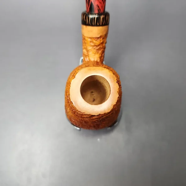 Volkan Phoenix Grade Sandblasted Brandy w/ Cumberland Estate Briar Pipe, Unsmoked - Image 7