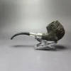 Ferndown Bark Bent Billiard w/ Silver Spigot Estate Briar Pipe, English Estates - Image 6