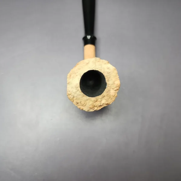 Pipe Tristan Natural Sandblasted Dublin Sitter Handmade Briar Pipe, New - Image 7