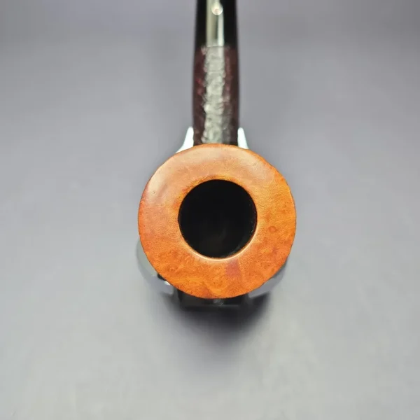 Ashton 1989 Pebble Grain XXX Sandblasted Billiard Estate Briar Pipe, English Estates - Image 7