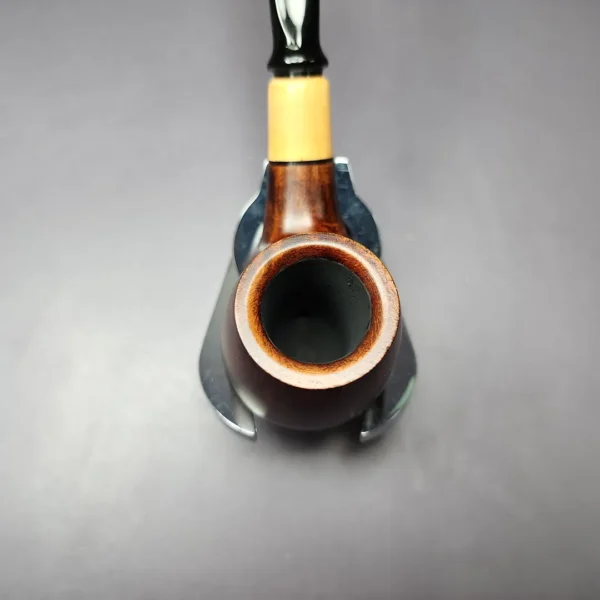 MBSD Briars by Piero Vitale Smooth Brandy w/ Olivewood Briar Pipe, New - Image 7