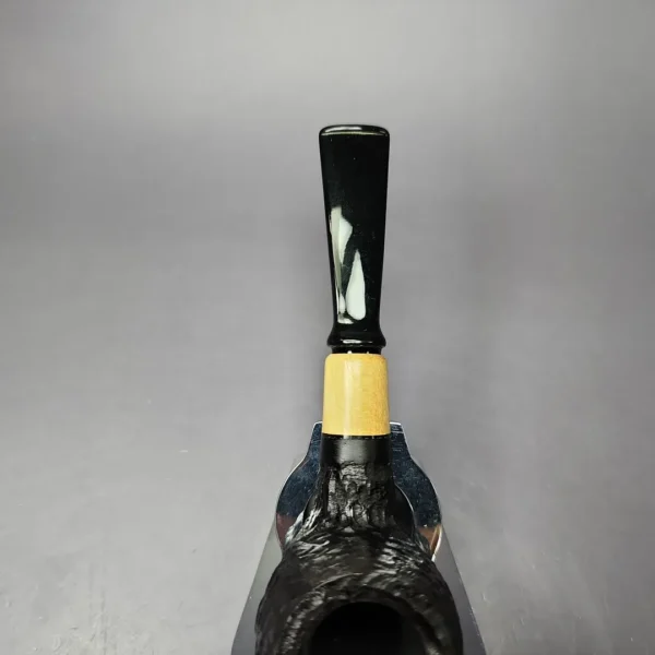 MBSD Briars by Piero Vitale Sandblasted Brandy w/ Boxwood Briar Pipe, New - Image 7