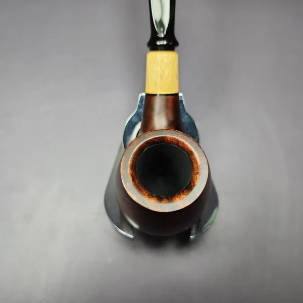 MBSD Briars by Piero Vitale Smooth Brandy w/ Boxwood Briar Pipe, New - Image 7