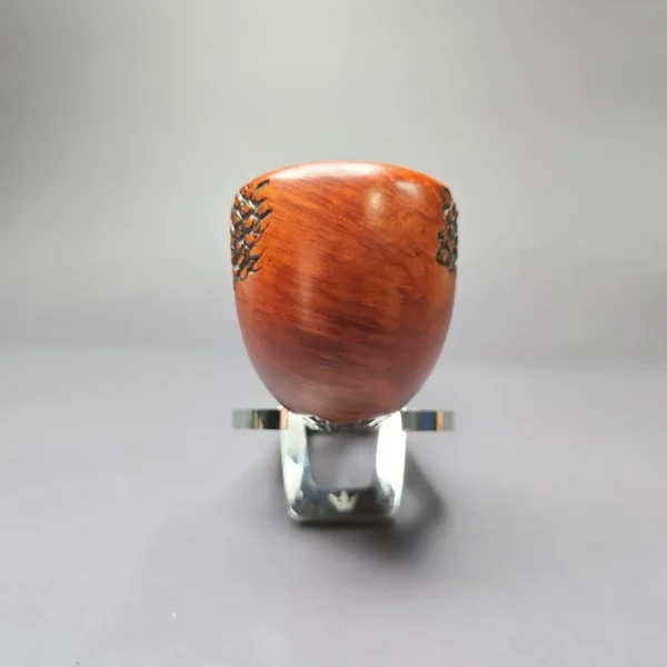 Vauen by Barontini 415 Partially Rusticated Dublin w/ Silver Estate Briar Pipe, Unsmoked - Image 7