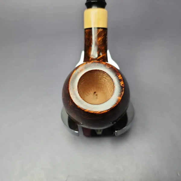 Mina Pipes Smooth Apple w/ Boxwood Estate Briar Pipe, Unsmoked - Image 7