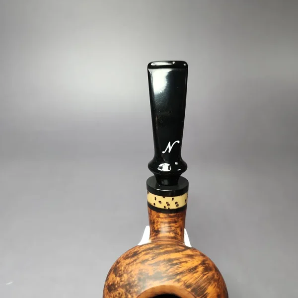 Nording Nose Warmer Smooth Apple w/ Tagua Nut Estate Briar Pipe, Unsmoked - Image 7