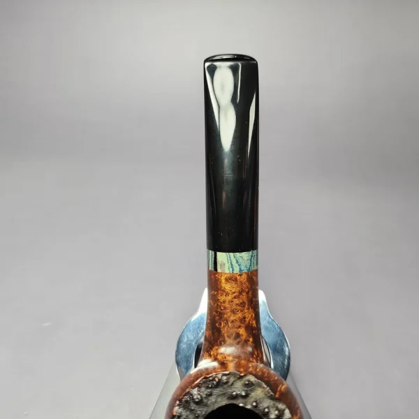 Sean Reum Smooth Acorn w/ Ebonite Handmade Briar Pipe, New - Image 5