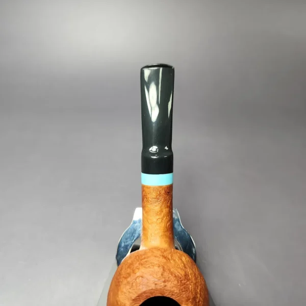 Reum Pipes Tan Sandblasted Apple w/ Resin Briar Pipe, Unsmoked - Image 7