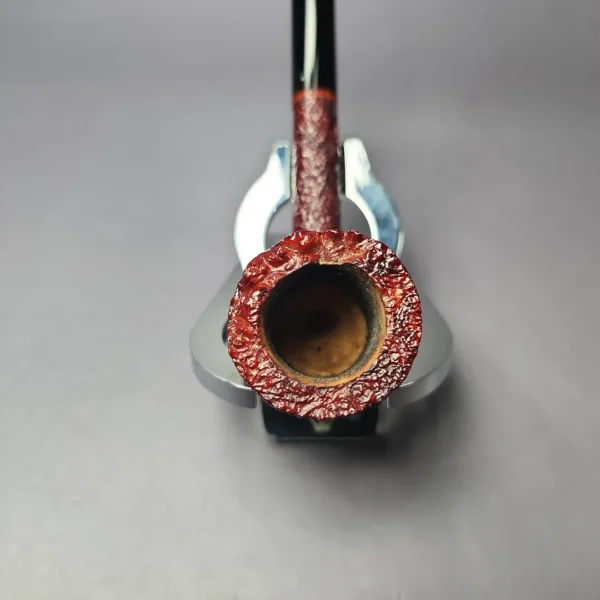 Chris Morgan Signature Slender Sandblasted Dublin Estate Briar Pipe, American Estates - Image 7
