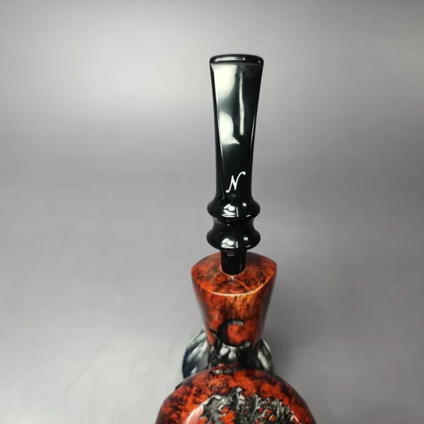 Nording Abstract Partially Rusticated Freehand Estate Briar Pipe, Unsmoked - Image 7