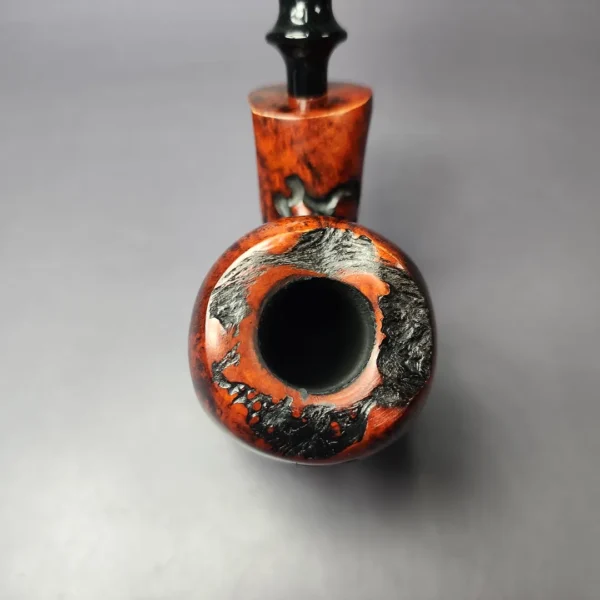Nording Abstract Partially Rusticated Freehand Estate Briar Pipe, Unsmoked - Image 7