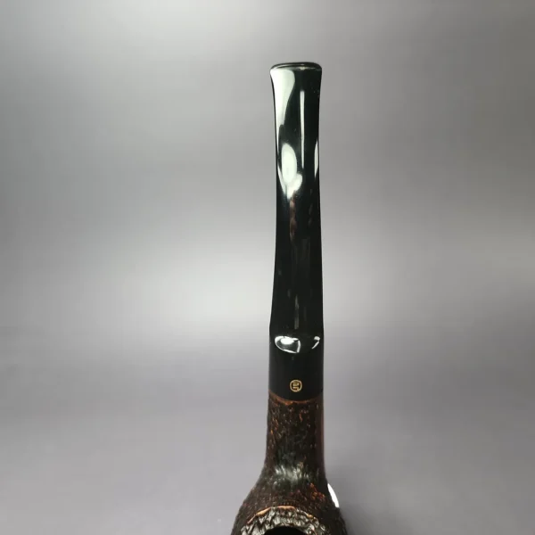 James Upshall Empire Acclaim Magnum Rusticated Bent Billiard Estate Briar Pipe, Unsmoked - Image 7