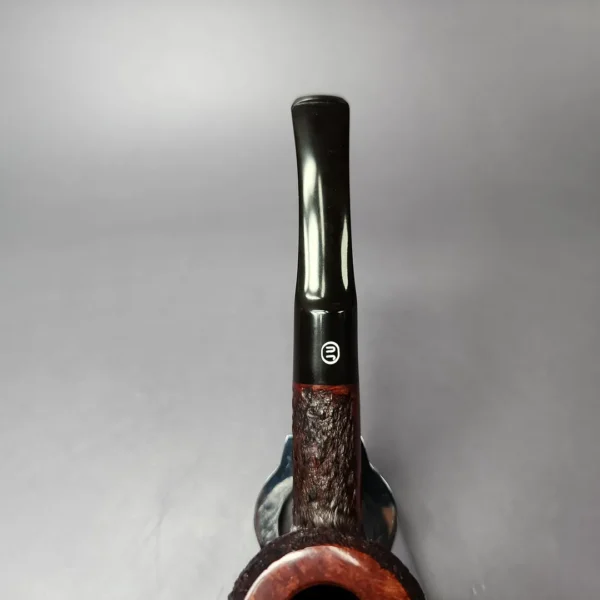 James Upshall Bark EXL Partially Rusticated Acorn Estate Briar Pipe, Unsmoked - Image 7