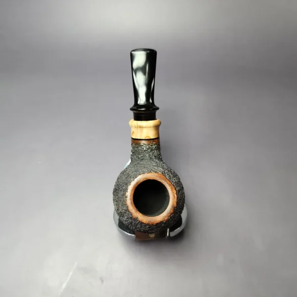 Elena Doroshenko Rusticated Brandy w/ Masur Birch Estate Briar Pipe, Other Estates - Image 8