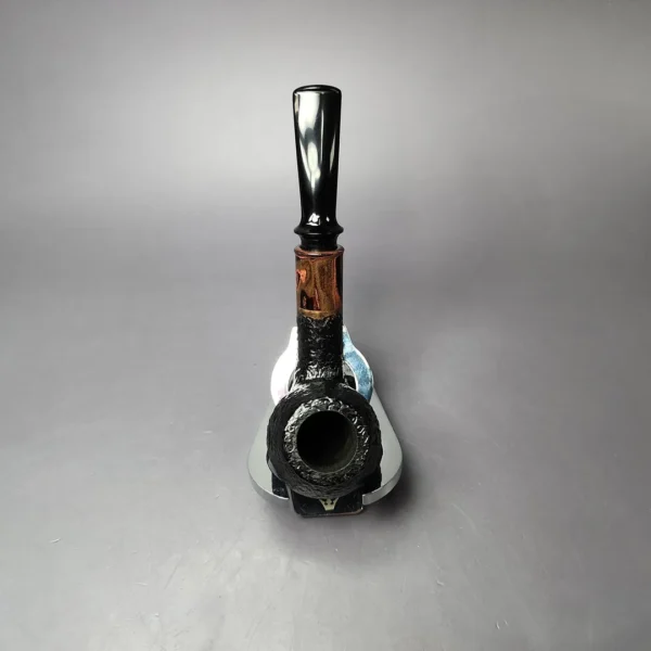 Sean Reum Sandblasted Apple w/ Cumberland Handmade Briar Pipe, New - Image 8