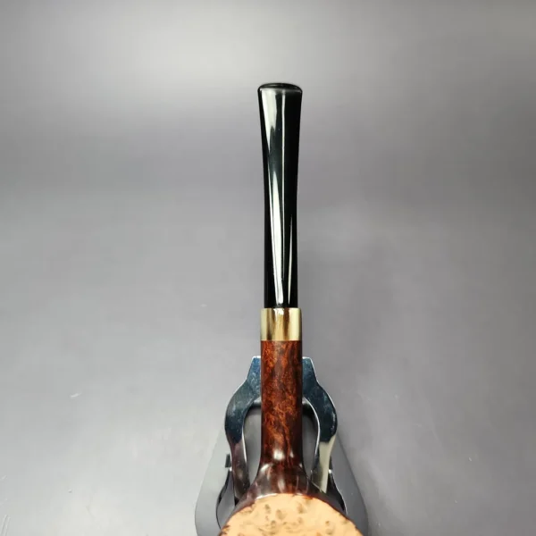 Bruno Nuttens Hand Made Grade AA Twiggy w/ Horn Estate Briar Pipe, Unsmoked - Image 8
