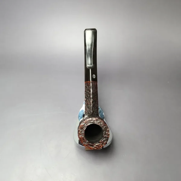 James Upshall Bark Group 6 Rusticated Diamond Shank Estate Briar Pipe, Unsmoked - Image 8