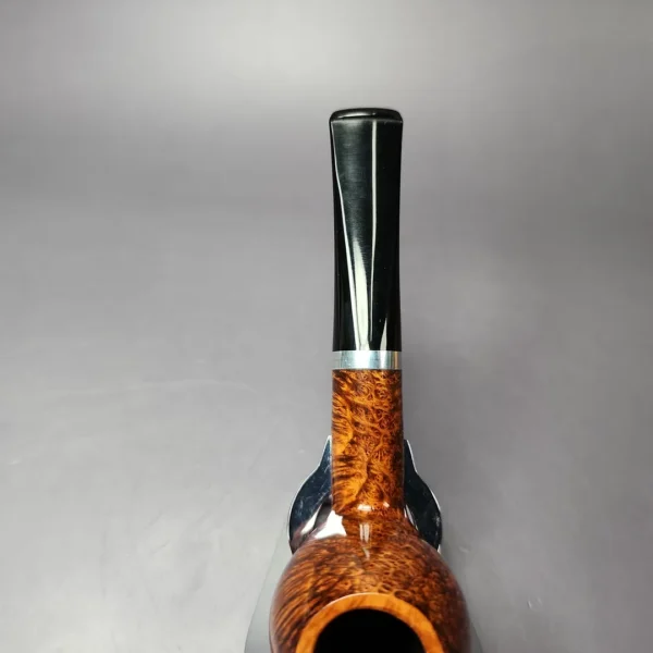 John Aylesbury 419 Smooth Apple w/ Silver Estate Briar Pipe, Unsmoked, 9mm - Image 8