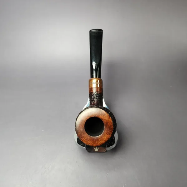 4th Generation (by Ascorti) Forza Grappa 1931 Rusticated Pot Estate Briar Pipe, Unsmoked - Image 8