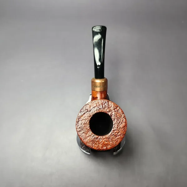 4th Generation (by Ascorti) Forza Nebbiolo 1957 Sandblasted Pot Estate Briar Pipe, Unsmoked - Image 8