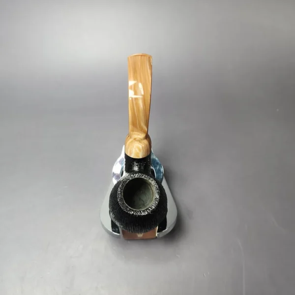 Moonshine Rusticated Grapeshot Cannonball Estate Briar Pipe, American Estates - Image 8