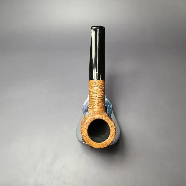 Savinelli Puto Oro Corallo 101 Rusticated Billiard Estate Briar Pipe, Italian Estates - Image 8