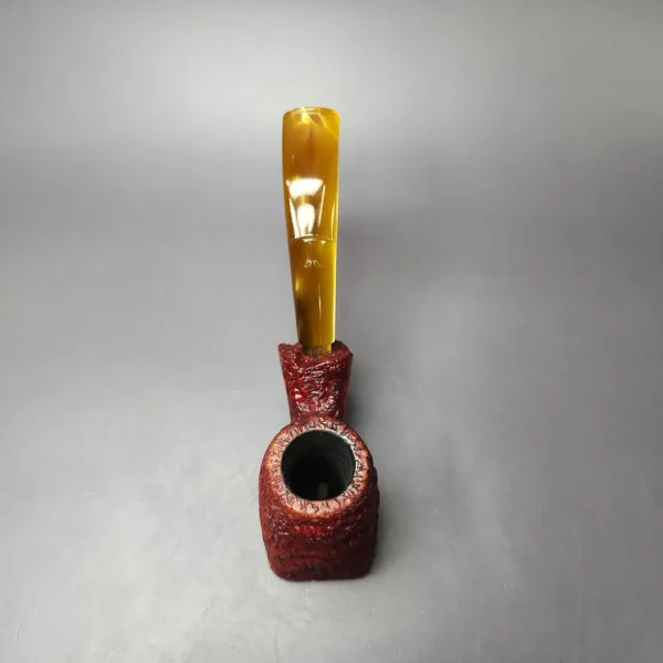 Caminetto Business XL Rusticated Cherrywood Estate Briar Pipe, Italian Estates - Image 8