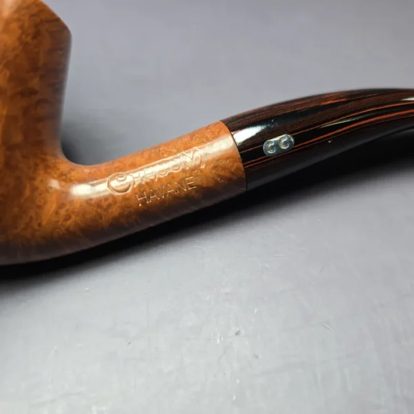 Chacom Havane 857 Smooth Bent Billiard w/ Cumberland Estate Briar Pipe, Unsmoked - Image 8