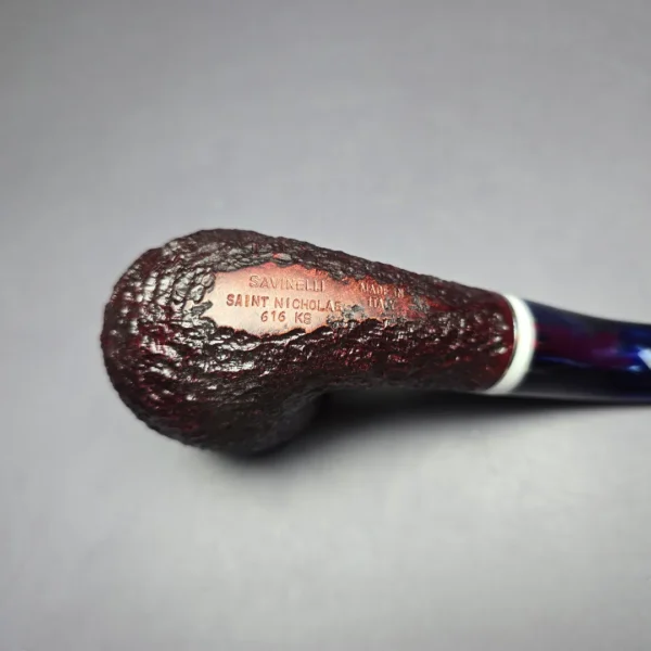 Savinelli Saint Nicholas 2023 616 Bent Billiard Estate Briar Pipe, 6mm, Unsmoked - Image 8