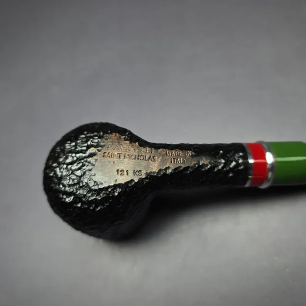 Savinelli 2025 Saint Nicholas 121 KS Rusticated Pot Briar Pipe, 6mm, New - Image 8