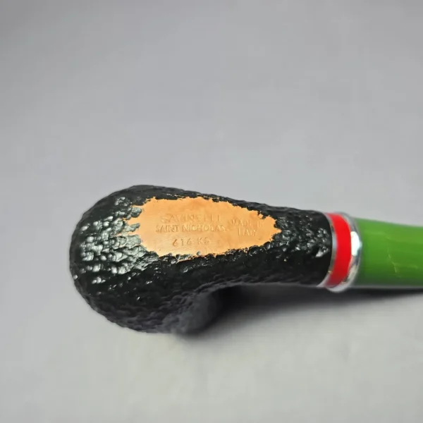 Savinelli 2025 Saint Nicholas 616 KS Rusticated Brandy Briar Pipe, 6mm, New - Image 8