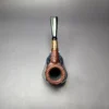 MBSD Briars by Piero Vitale Sandblasted Billiard w/ Zebrawood Briar Pipe, New - Image 8