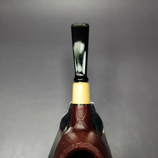 MBSD Briars by Piero Vitale Sandblasted Author w/ Olivewood Briar Pipe, New - Image 8