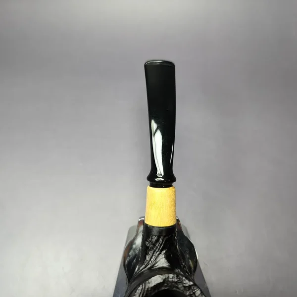 MBSD Briars by Piero Vitale Sandblasted Brandy w/ Olivewood Briar Pipe, New - Image 8