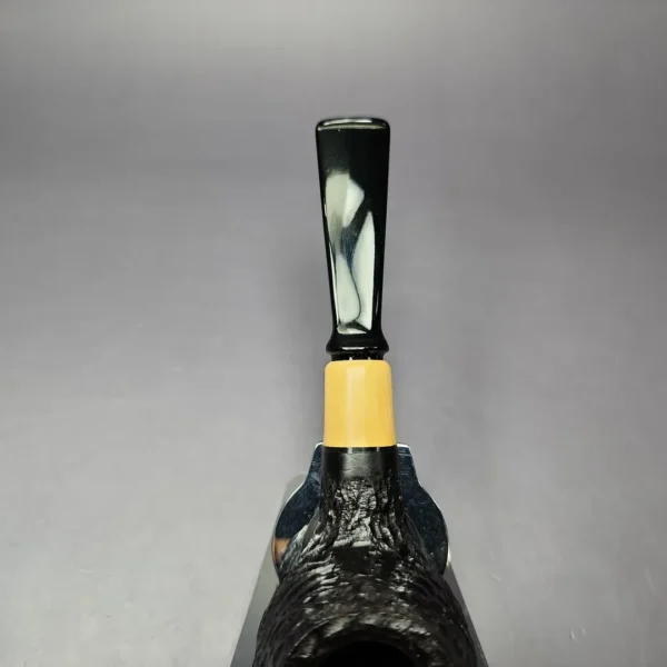 MBSD Briars by Piero Vitale Rusticated Author w/ Boxwood Briar Pipe, New - Image 8