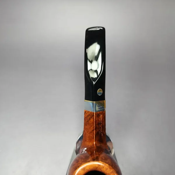 Aldo Velani Ultima Smooth Diamond Shank Billiard Estate Briar Pipe, Italian Estates - Image 8