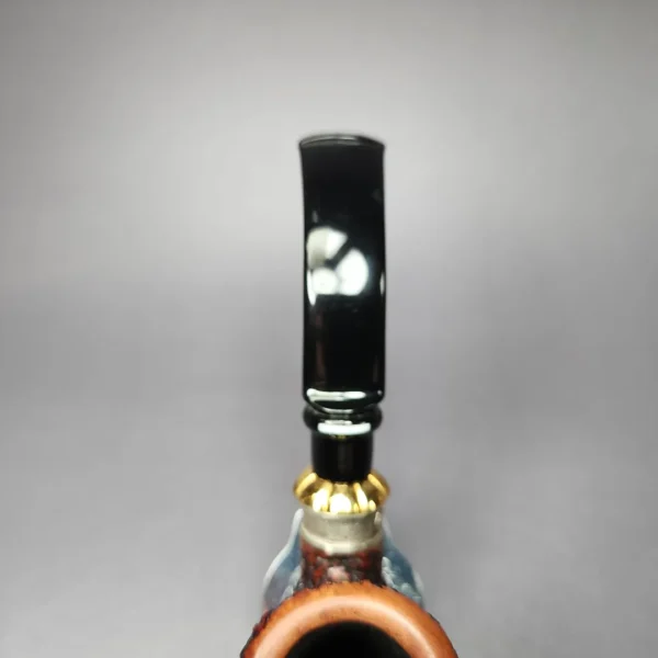 Don Carlos Melos 1 Note Partially Rusticated Pot Estate Briar Pipe, Italian Estates - Image 8