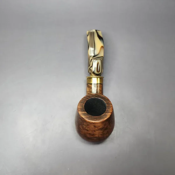 JM Boswell 2024 Smooth Apple w/ Shell Casing Estate Briar Pipe, American Estates - Image 8