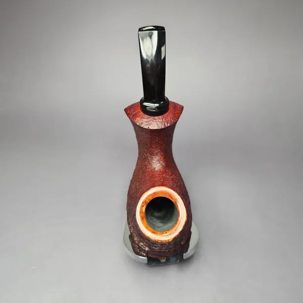 J Alan 2024 Contrast Sandblasted Volcano (2207) Estate Briar Pipe, Unsmoked - Image 8
