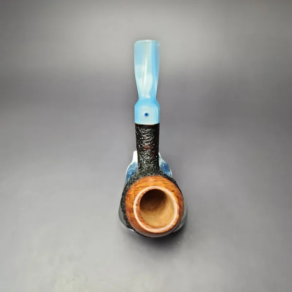 Ardor Urano Partially Rusticated Egg Estate Briar Pipe, Unsmoked - Image 8