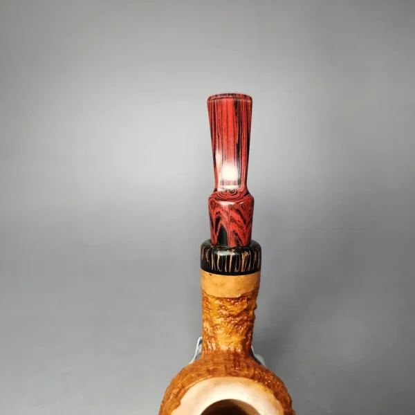 Volkan Phoenix Grade Sandblasted Brandy w/ Cumberland Estate Briar Pipe, Unsmoked - Image 8