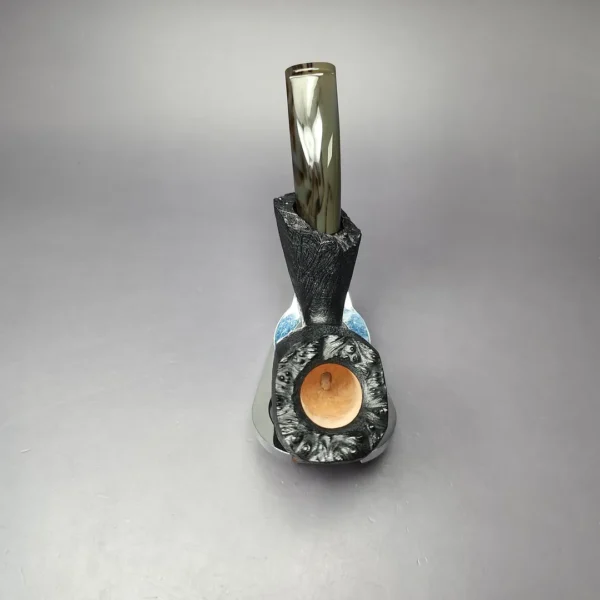 Peter Toth Black-Blast Panel Freehand Handmade Briar Pipe, New - Image 8