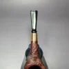 MBSD Briars by Piero Vitale Vintage Sandblasted Billiard w/ Zebrawood Briar Pipe, New - Image 8