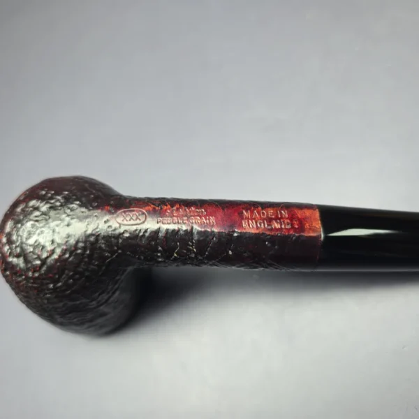 Ashton 1989 Pebble Grain XXX Sandblasted Billiard Estate Briar Pipe, English Estates - Image 8