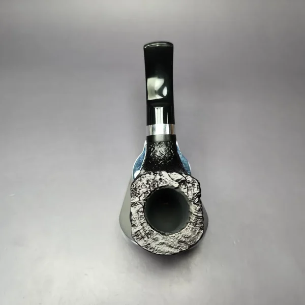 Morgan BlackJack 31 Sandblasted Panel Horn Briar Pipe, New - Image 8