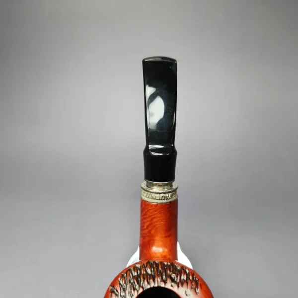 Vauen by Barontini 415 Partially Rusticated Dublin Estate Briar Pipe, Unsmoked, 9mm - Image 8