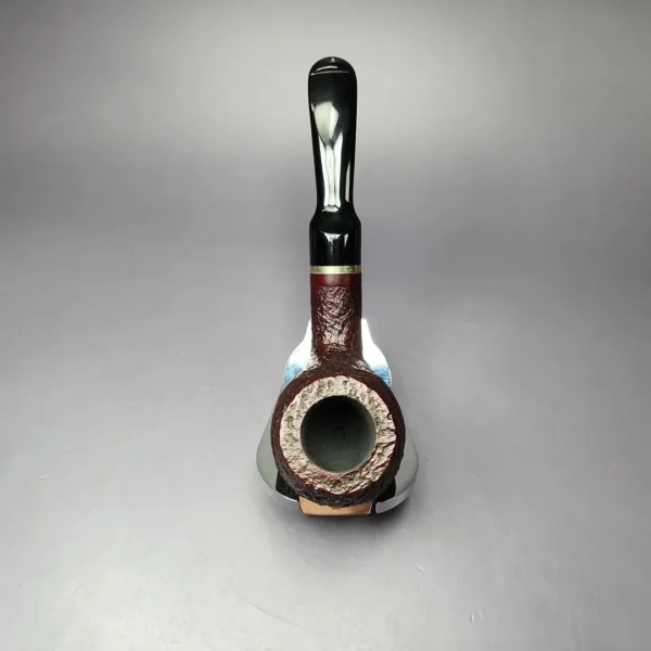Vauen 5205 Sandblasted Apple w/ Brass Estate Briar Pipe, Unsmoked, 9mm - Image 8