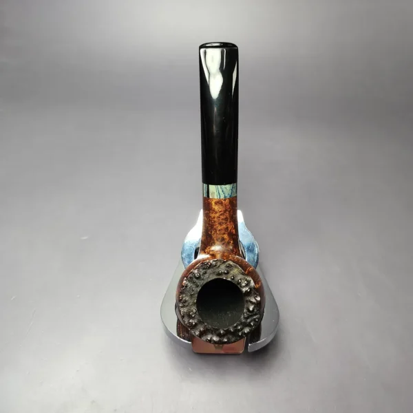 Sean Reum Smooth Acorn w/ Ebonite Handmade Briar Pipe, New - Image 6