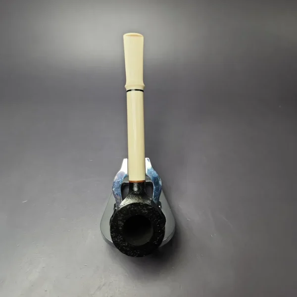 Sean Reum Sandblasted Dublin w/ Ivorite Handmade Briar Pipe, New - Image 8