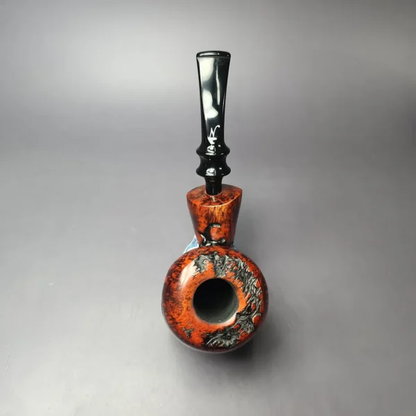 Nording Abstract Partially Rusticated Freehand Estate Briar Pipe, Unsmoked - Image 8